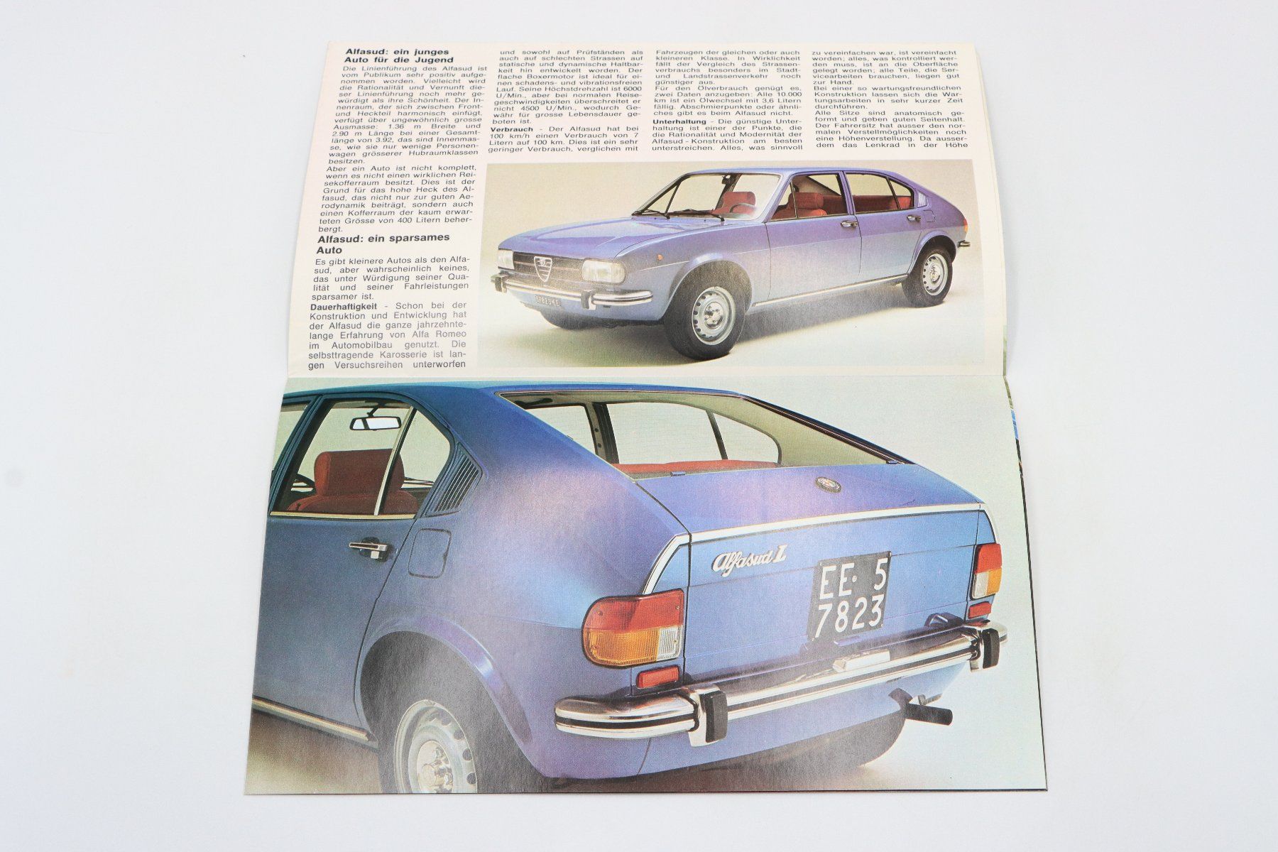 Alfa Romeo Documenti: Alfa Romeo Alfasud 1975 Prospekt – Usato da Bühl b.Aarberg venduto da Collectorpassions 2