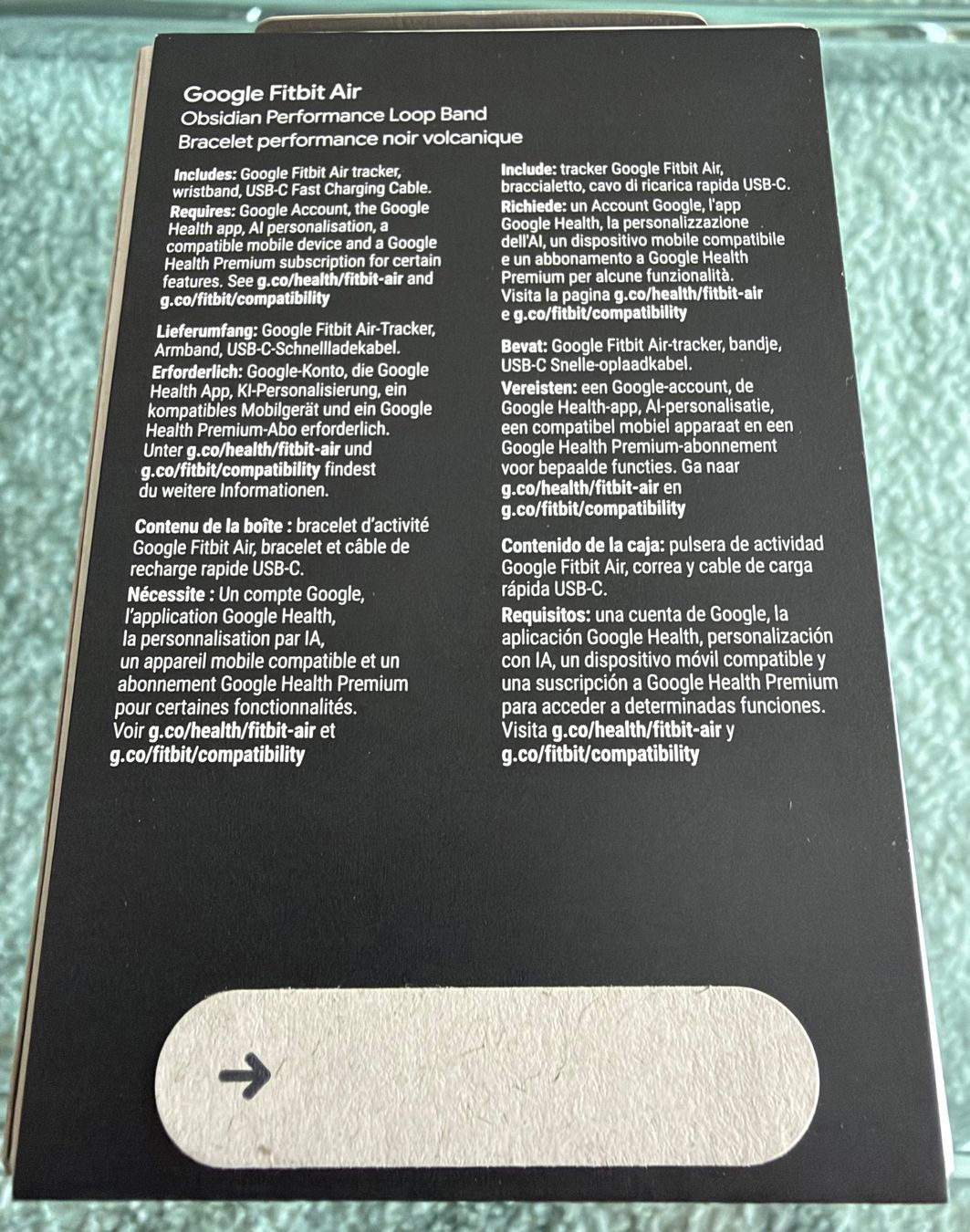 Fitbit Smartwatch: Google Fitbit Air (neu) – Nuovo e nell'imballaggio originale da Winterthur venduto da rschellenberg 2