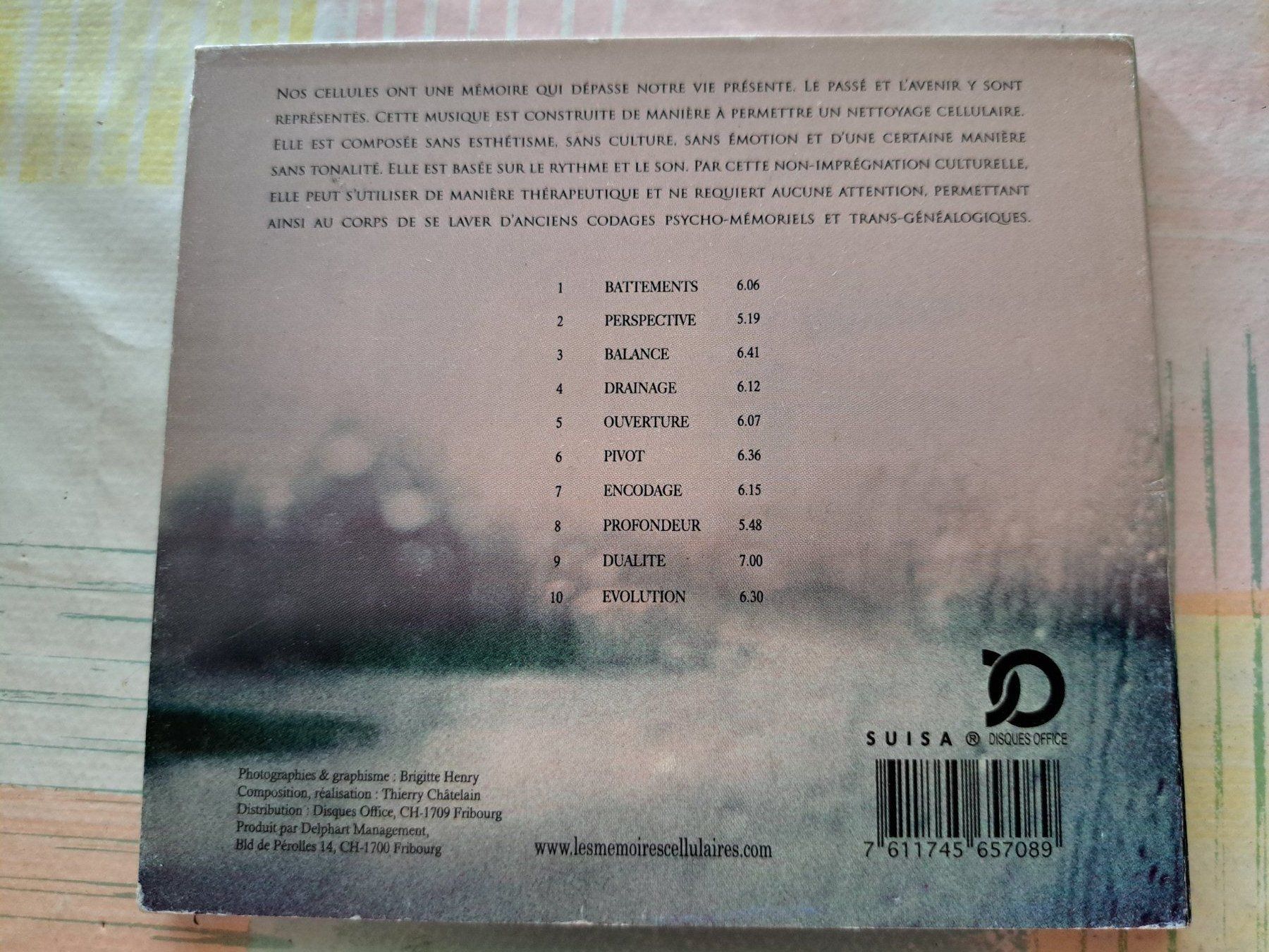 CDs: Cd La cellule - les mémoires cellulaires - Thierry Châtelain – Gebraucht aus Pully von bro_n52j 1
