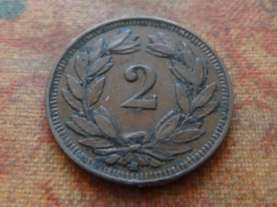 Tutti le monete: 2 Rp. 1912  (A) – Usato da Romanel-sur-Lausanne venduto da Swift13 1