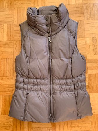 ESPRIT Steppweste Daunen Grau-Taupe Gr. 40
