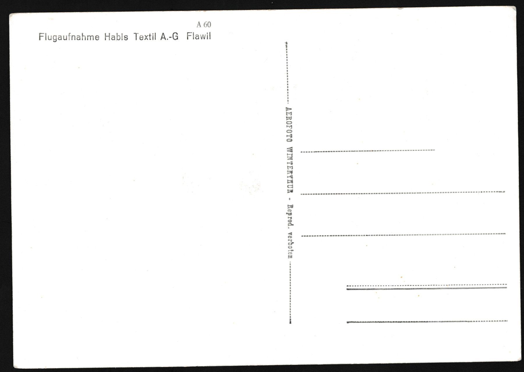 Cartoline postali: AK: Habis Textil AG Flawil – Nuovo (secondo la descrizione) da Bonau venduto da Profila3 1
