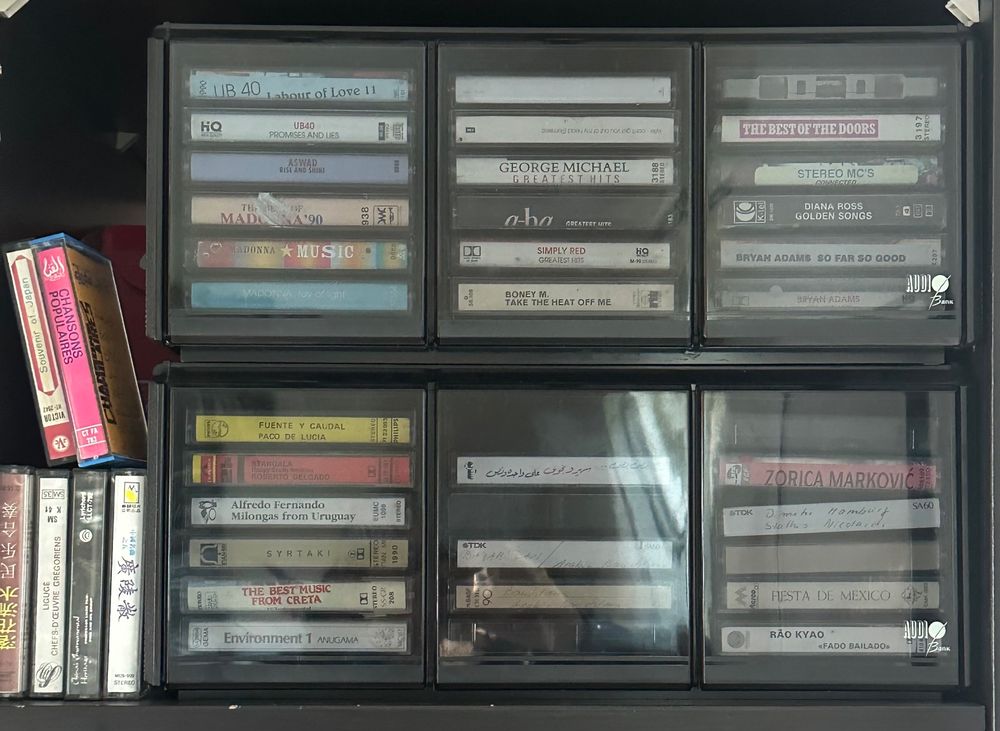 100 Stück Musik Cassettenhüllen Transparent - MC Kassetten Archiv Hüllen Hochklar