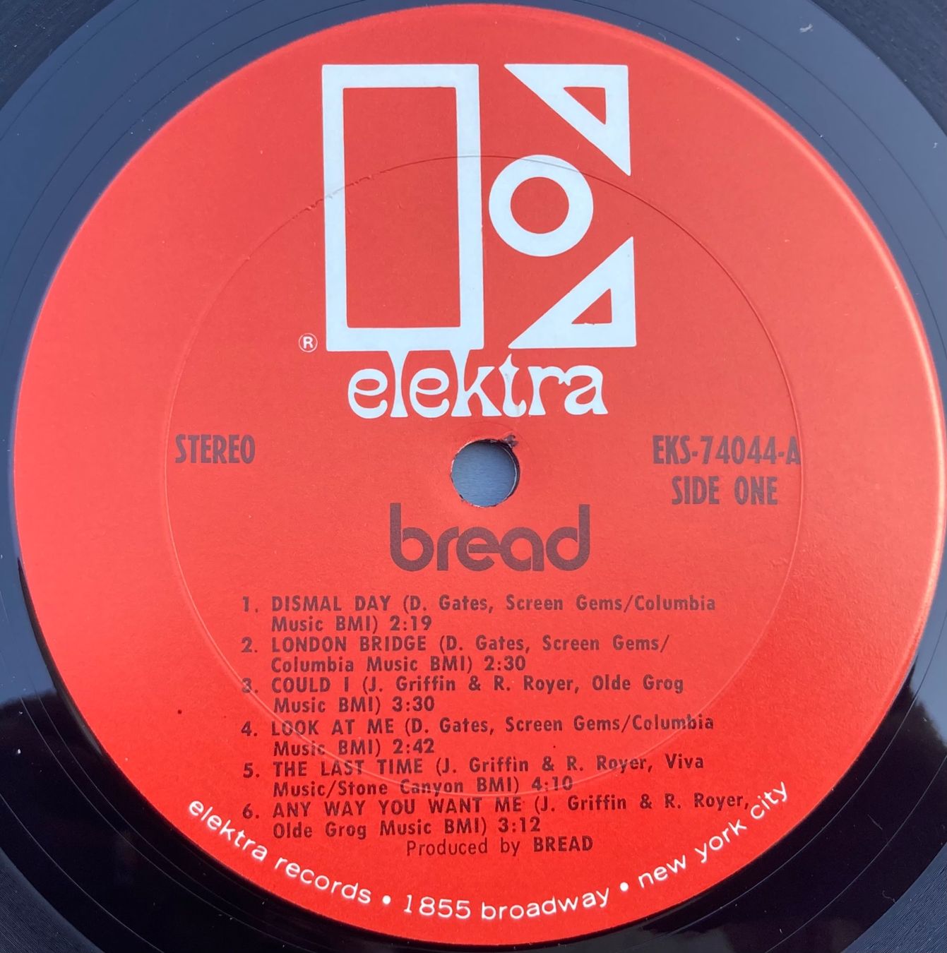 Schallplatten: BREAD - BREAD – Gebraucht aus Poliez-Pittet von Newtown-Records 3
