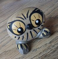 Eule Figur Naturstein Handgemacht ein Unikat siehe Foto