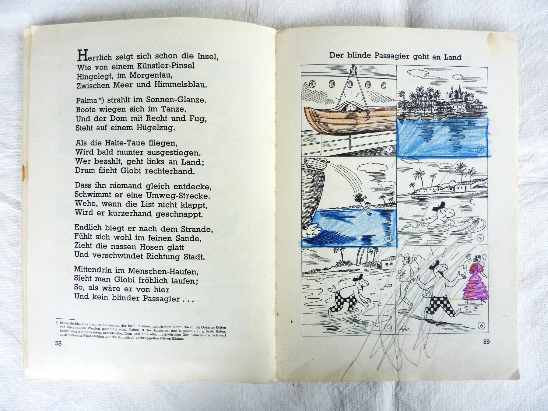 Comics: Globi im Land der Spanier, 1. Auflage 1959 – Gebraucht aus Lustmühle von kloster46 6