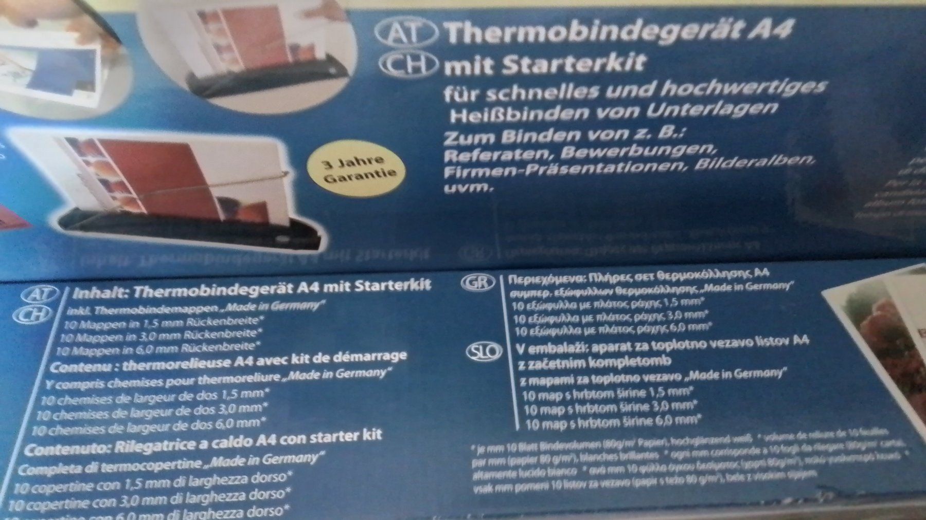 Bindegeräte: Büro Thermobindegerät A4 mit Starterkit & Mappen – Neu und originalverpackt aus Oberurnen von DVDL 5