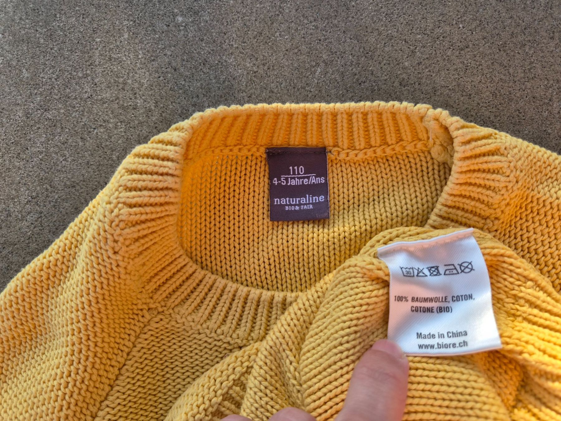 Naturaline Maglioni & Felpe: Gelber Pulli Next Gr 110 – Usato da Zumikon venduto da daryona 2