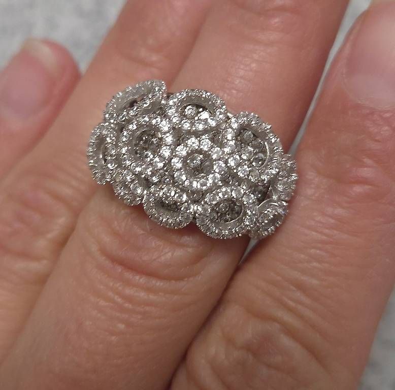 Anelli: Schöner Silber Ring mit Zirkonia – Usato da Zürich venduto da Ste87R 1