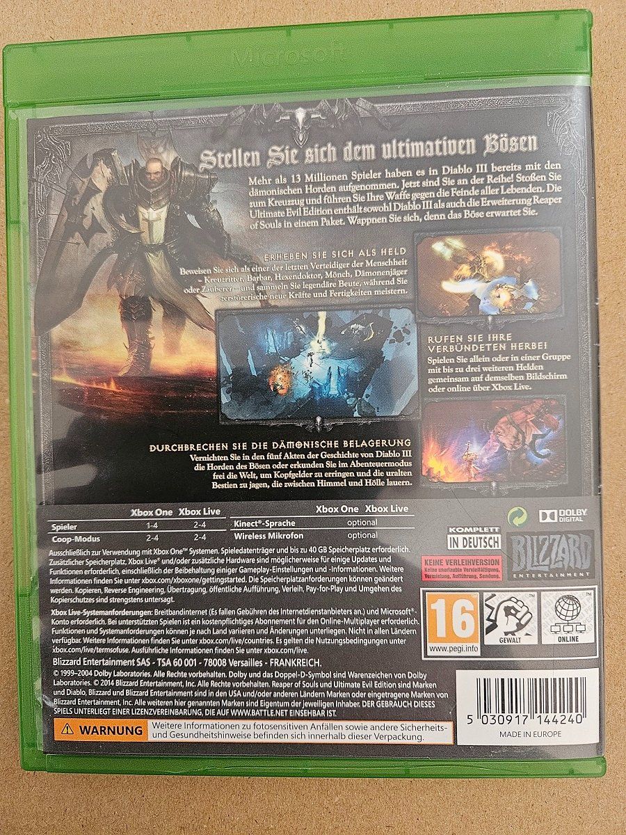 Spiele: Diablo 3 (Xbox One) – Gebraucht aus Kriens von Trybholz 1