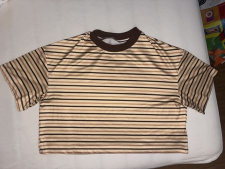 Damen T-Shirt Gestreift Grösse M
