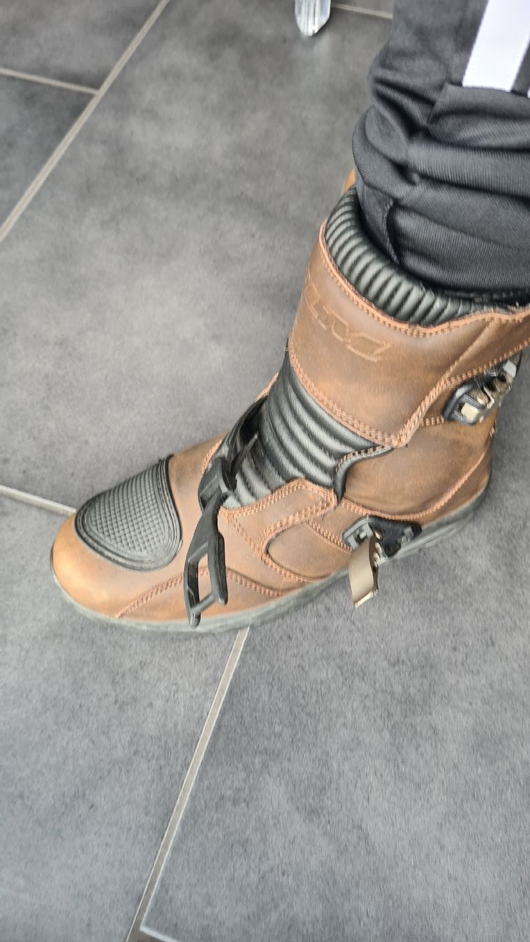 Herrenschuhe: Bottes de moto FLM beige – Gebraucht aus Monthey von NoranIndio 5