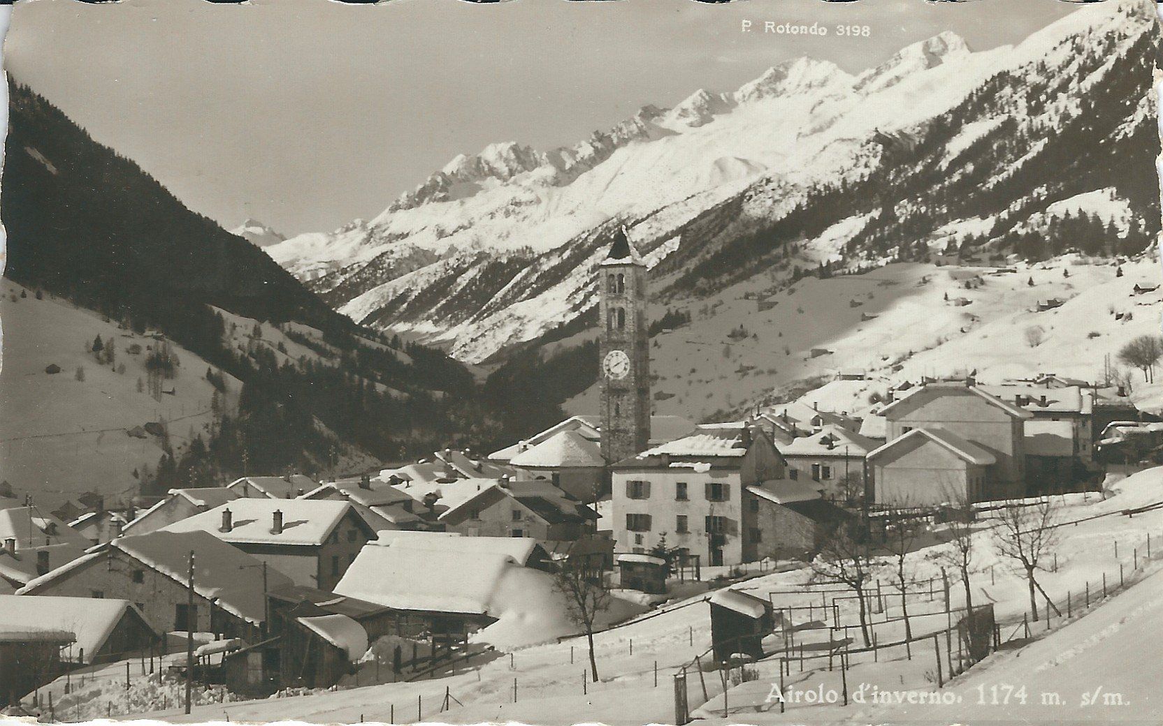 Cartoline postali: alte Ansichtskarte von Airolo    1937 – Usato da Flums venduto da Guscha1