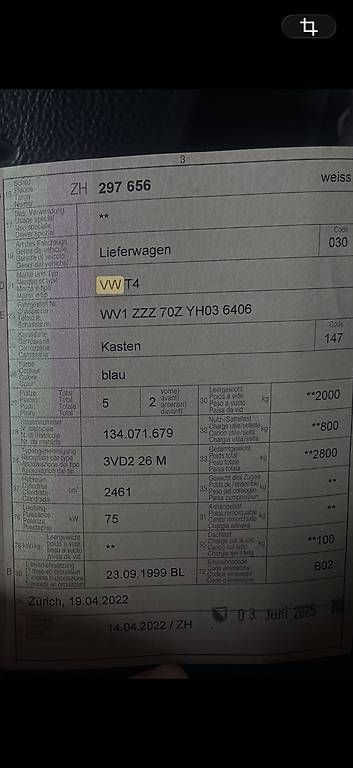 Automobili: VW T4 – Usato da Andelfingen venduto da Viviho 3
