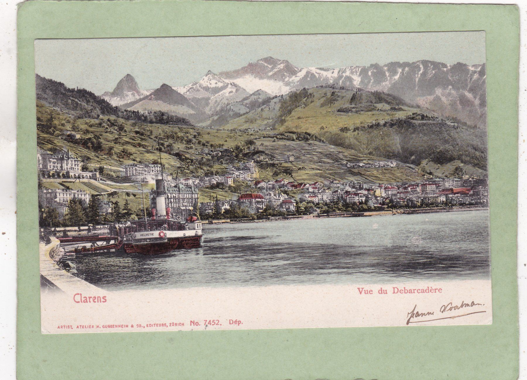Cartoline postali: Clarens 1905 – Usato da Herisau venduto da Lisegrat2008