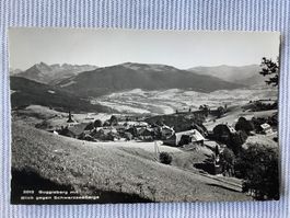 Guggisberg mit Blick gegen Schwarzseeberge - gelaufen 1950