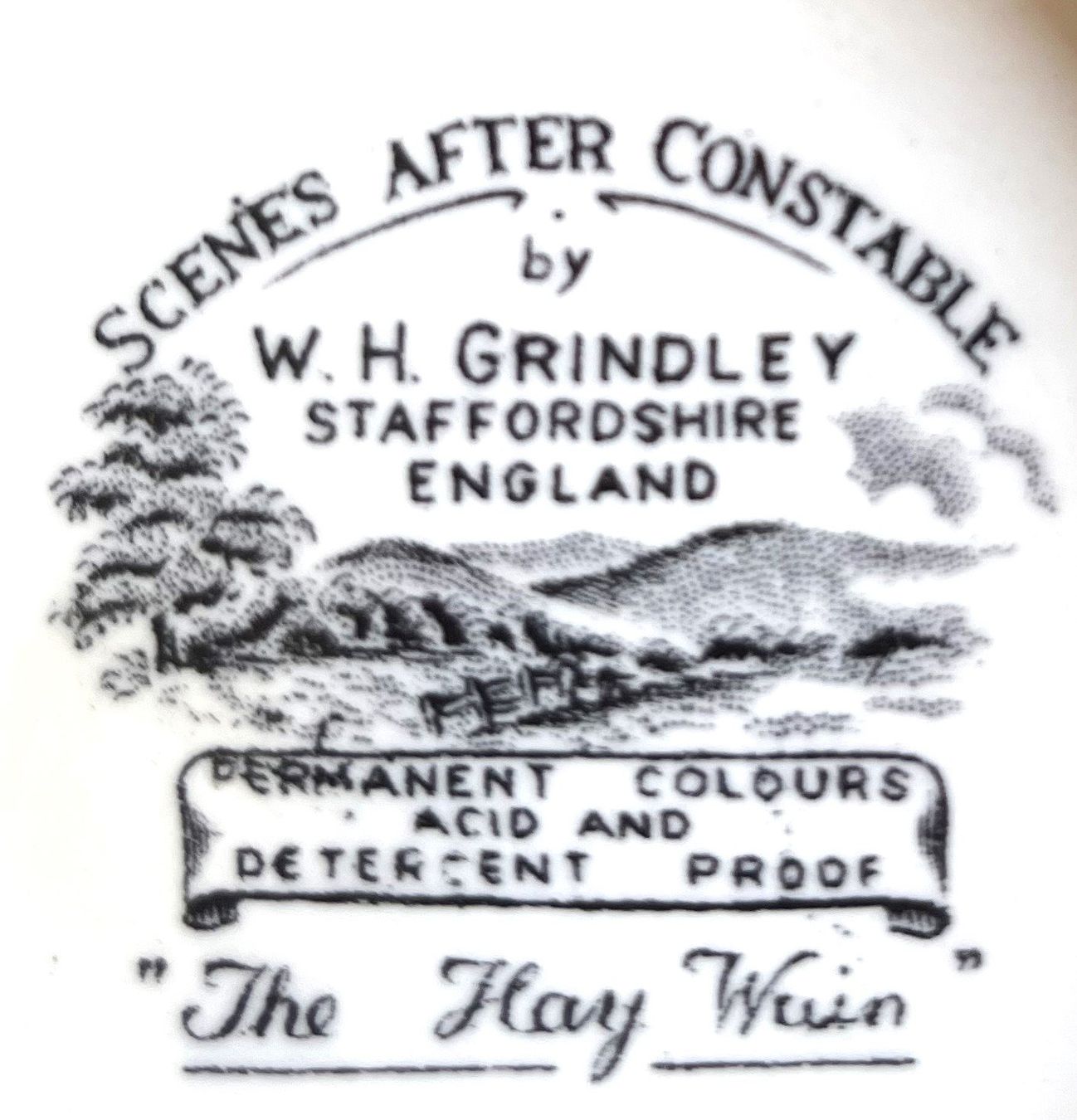 Set di piatti: W.H.Grindley England Teeges.16 Teile Scenes After Constable – Nuovo (secondo la descrizione) da Arlesheim venduto da Pyramide88 6