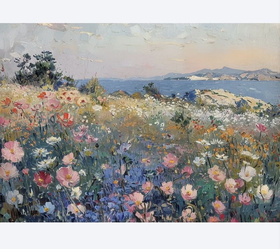 Foto & Immagini: Leinwand Wildblumen Pastell Impressionismus – Nuovo e nell'imballaggio originale da Winterthur venduto da sal_7b9t 1