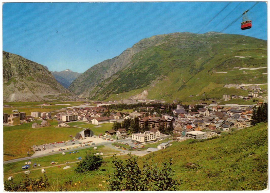Ansichtskarten: Andermatt - Luftseilbahn Andermatt--Gurschenalp – Gebraucht aus Binningen von Mountainrider