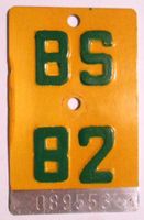 Mofanummer Töffli Basel Stadt 1982 BS 82