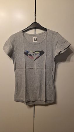 Roxy T-Shirt grau mit Print Grösse M guter Zustand