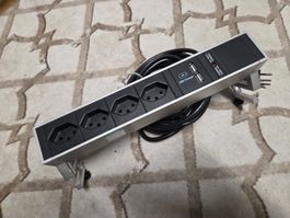 BACHMANN Tischsteckdosenleiste DESK 4x T13, 2x USB 902.5253