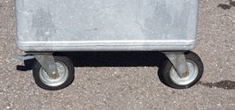 Rollcontainer verzinkt mit Deckel gebraucht guter Zustand