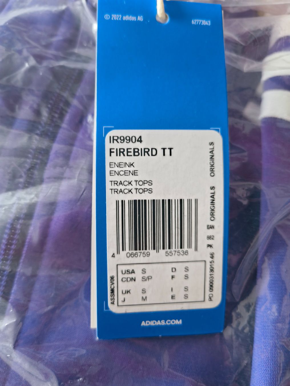 Adidas Giacche: Adidas Firebird Trainingsjacke lila Gr. S – Nuovo e nell'imballaggio originale da Uitikon Waldegg venduto da PJLS1 3