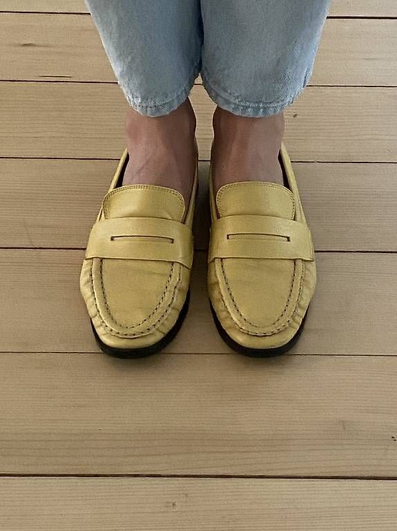Aeyde Scarpe da donna: Mokassins Gelb Leder Aeyde 37 – Usato da Zürich venduto da ran_gl69