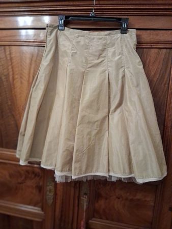 Gonna Marella beige taglia 44 made in Italy