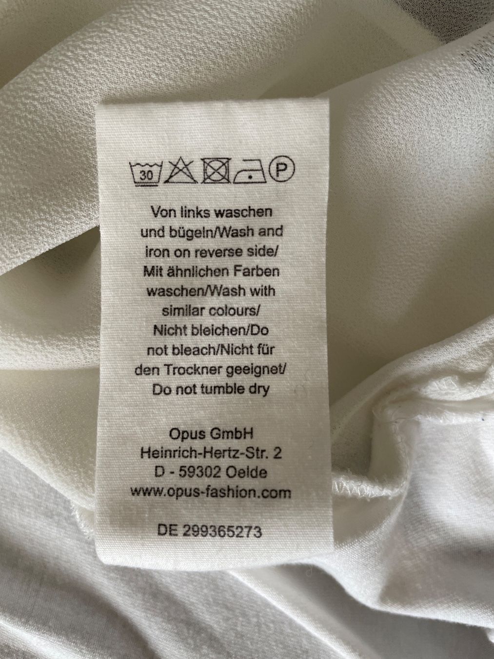 Opus Camicette: Elegante, weisse Bluse, Gr. S, Opus, Klassisch – Usato da Birsfelden venduto da Nic21 8