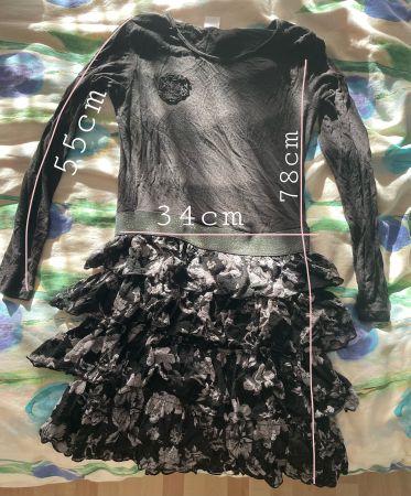 Schwarzes Kleid Grösse 162