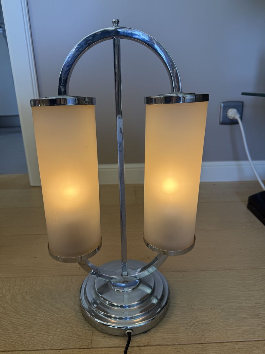 Lampen: Lampe de table Art déco double éclairage chromé – Gebraucht aus Trelex von AnnabelleLelie