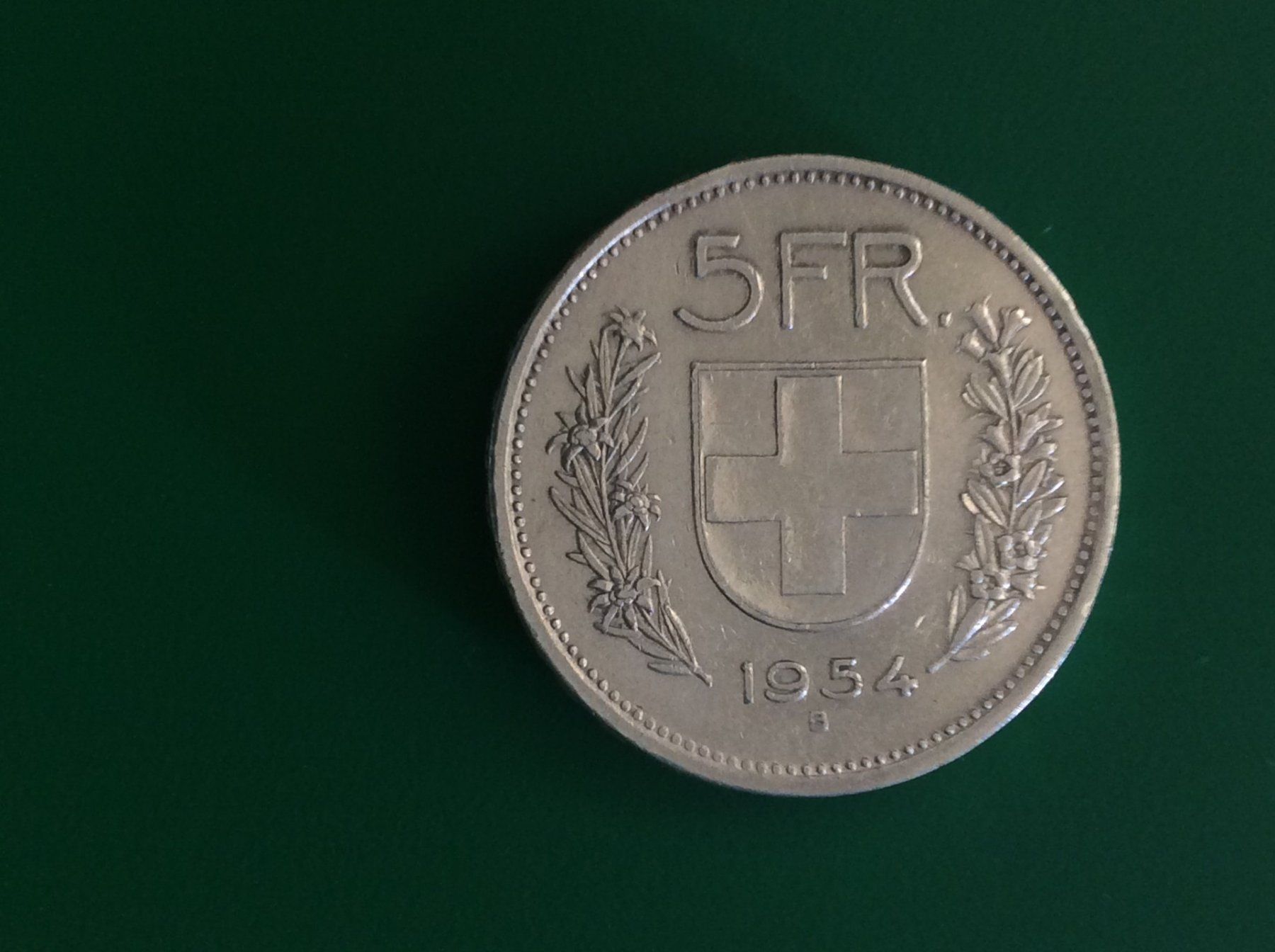 Tutti le monete: 5 francs  1954  Belle – Usato da Genève venduto da pie_fh2d