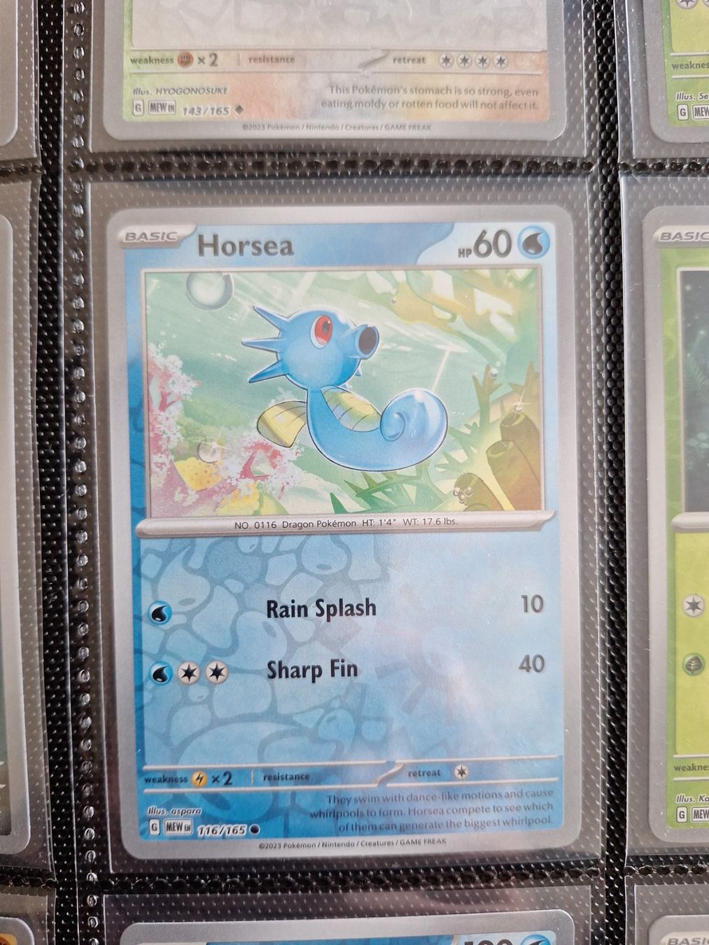 Pokémon Carte collezionabili: Horsea Reverse Holo - Mew 151 Pokemon TCG – Usato da Altstätten SG venduto da GGsGameshop