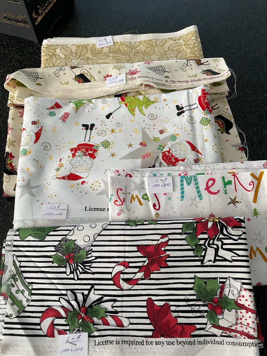 Tessuti: Weihnachtsstoffe Konvolut – Nuovo (secondo la descrizione) da Wil SG venduto da lovely02 2