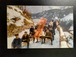 Start Schlittelrennen Engelberg AK Nidwalden Menschen Sport
