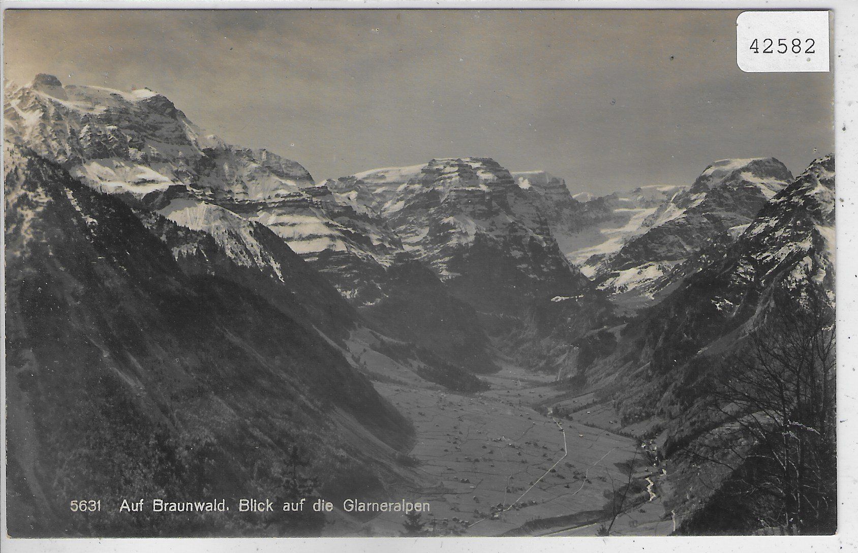 Cartoline postali: Braunwald - Blick auf die Glarneralpen – Usato da Ettingen venduto da Kartenplanet