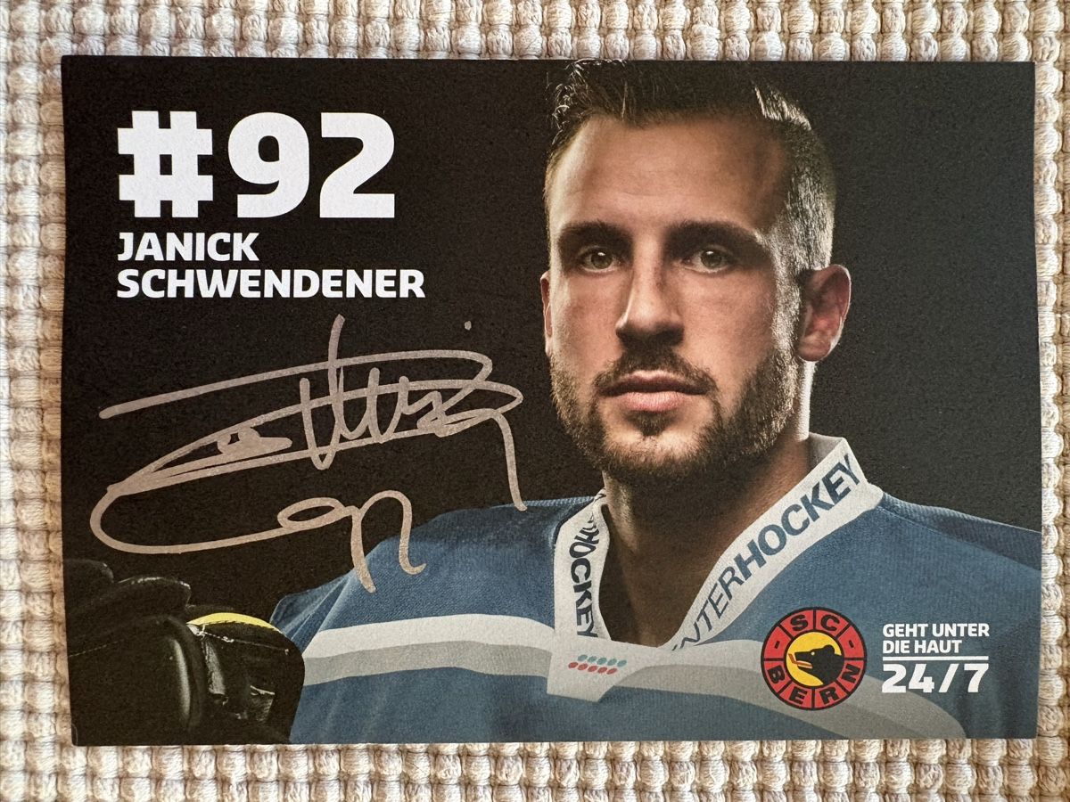 Autographes: AK Autogramm von SCBern / Janick Schwendener – D'occasion à Rümlang par Kartenpost1