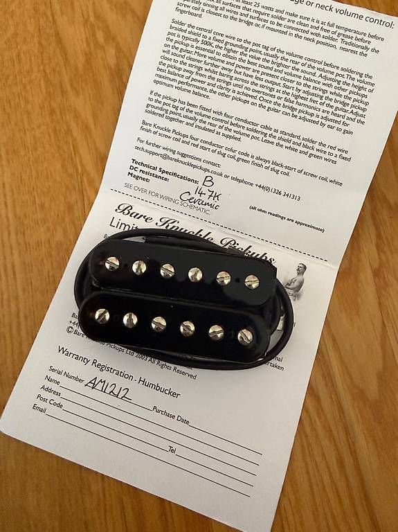 Instruments de musique: Bare Knuckle Aftermath Ceramic Bridge Humbucker – D'occasion à Düdingen par ChrisSpareShelf