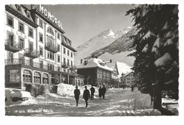 Andermatt (UR) Hotel Monopol - Winter - echt Photo-AK - 1943
