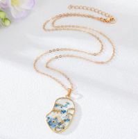 Schlichte Kette Halskette Modeschmuck Gesicht