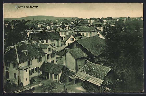 Cartoline postali: AK Romanshorn, Blick über die Dächer – Usato da Berlin venduto da bartko-reher
