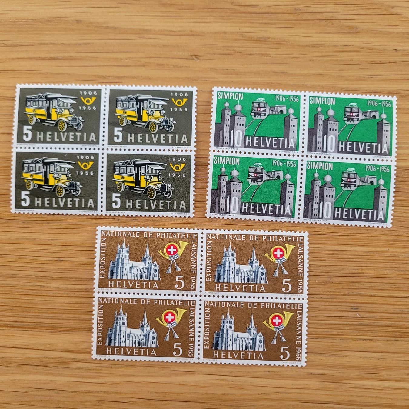 Alle Briefmarken: Timbres Block de 4 – Gebraucht aus Biel/Bienne von Destockweb