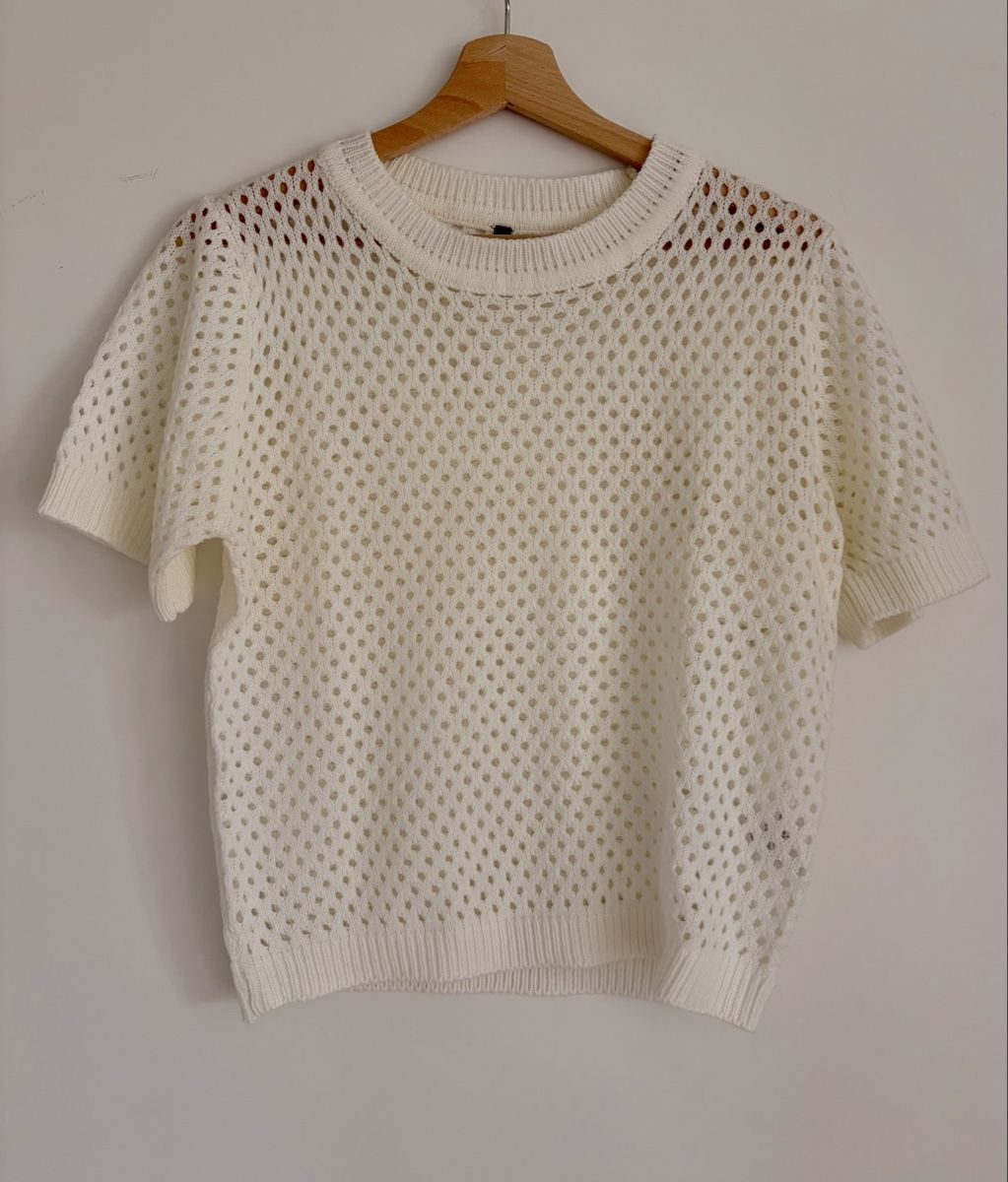 Pullover & Sweatshirts: Damen Pullover Chicoree gehäkelt cremeweiss Grösse M – Neu (gemäss Beschreibung) aus Heiligenschwendi von maerchen2008