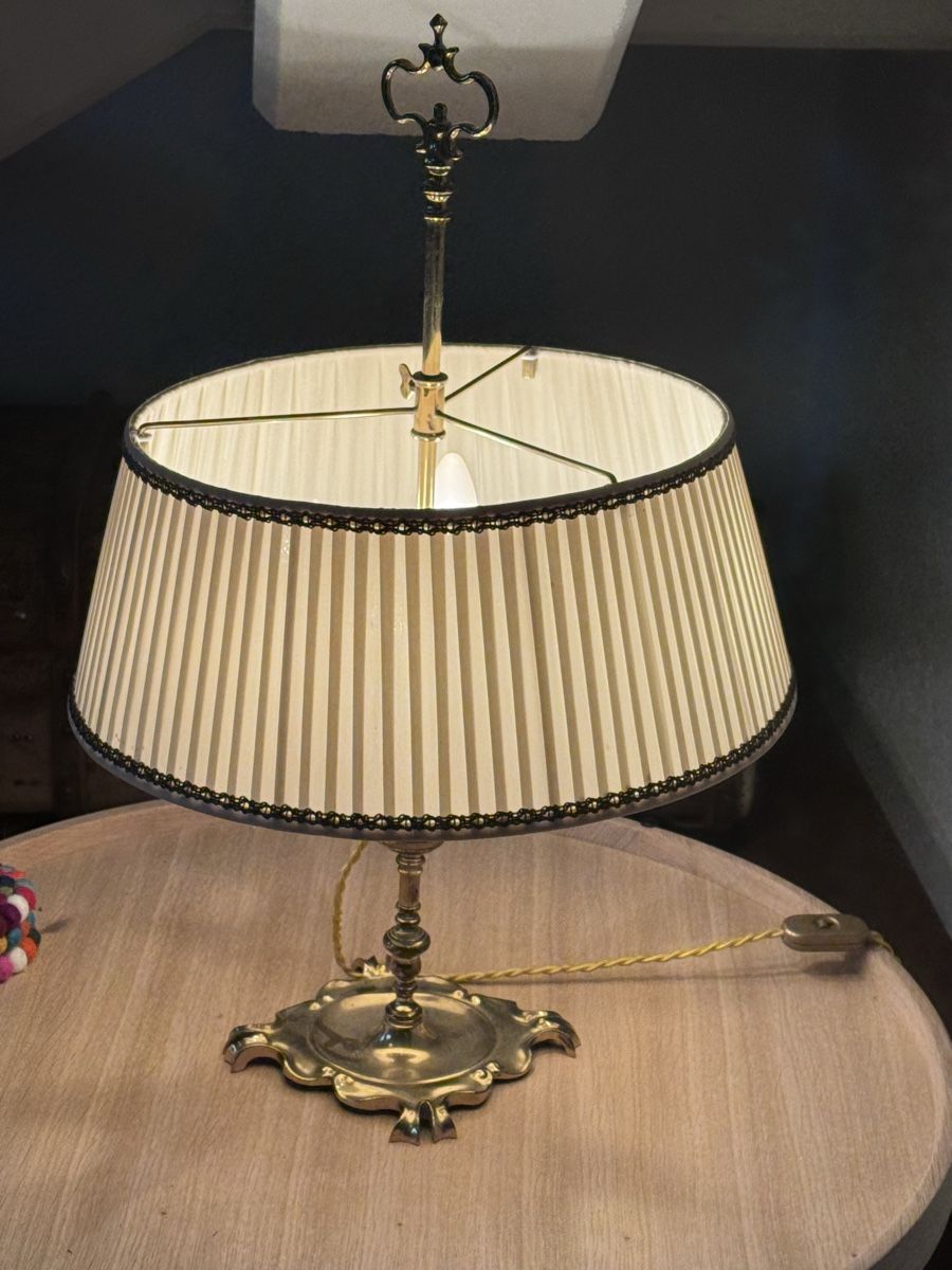 Lampes: Vintage Tischlampe, Messing – D'occasion à Niederbüren par Oetschli