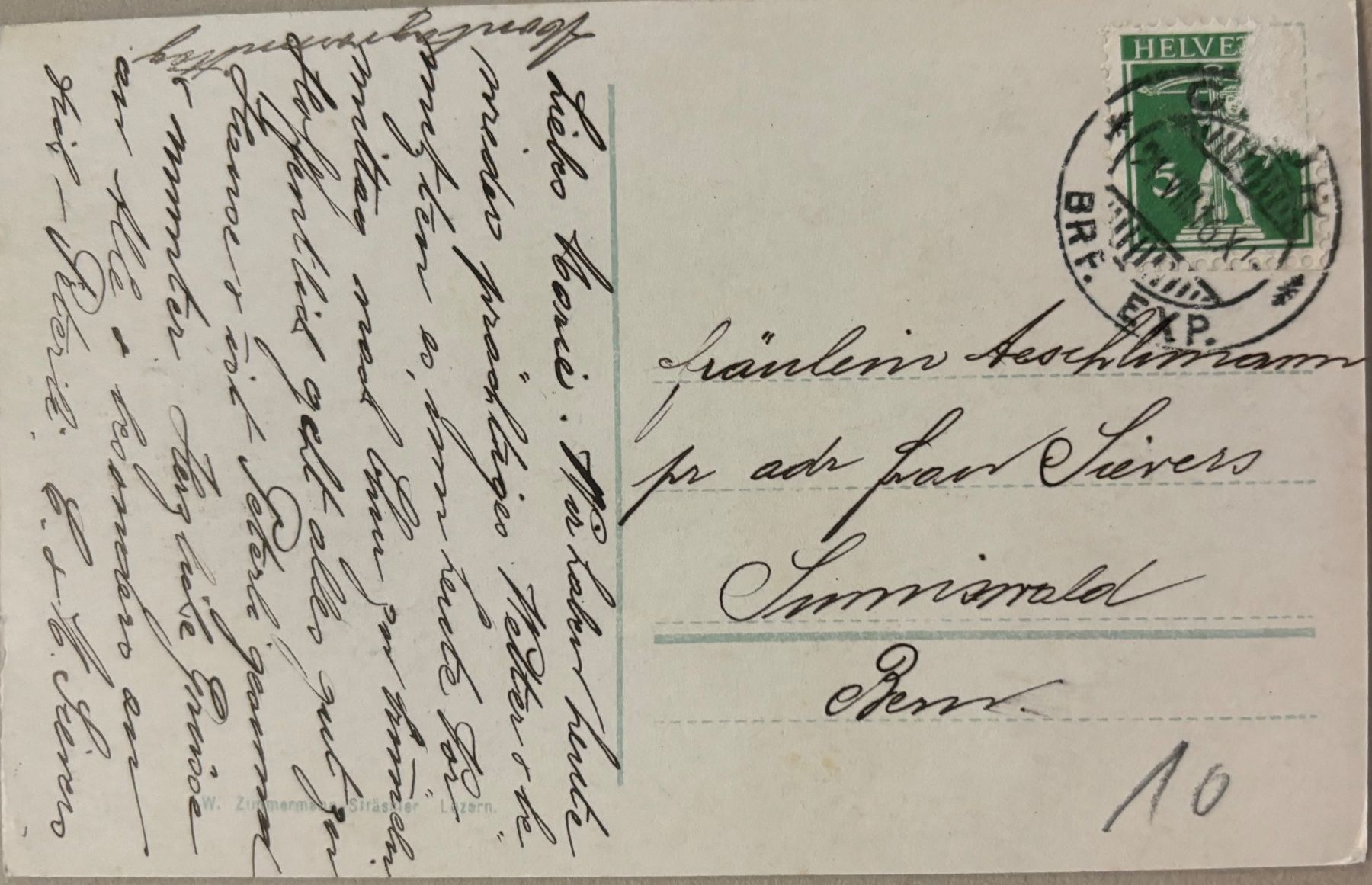 Cartes postales: Chur, 1916 – D'occasion à Frauenfeld par Merk52 1
