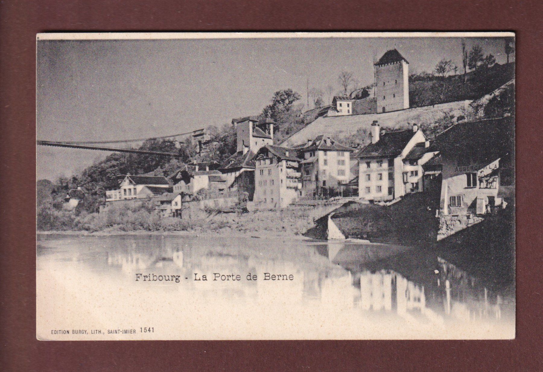 Cartoline postali: FRIBOURG - Porte de Berne – Usato da Pully venduto da nicecards-shop