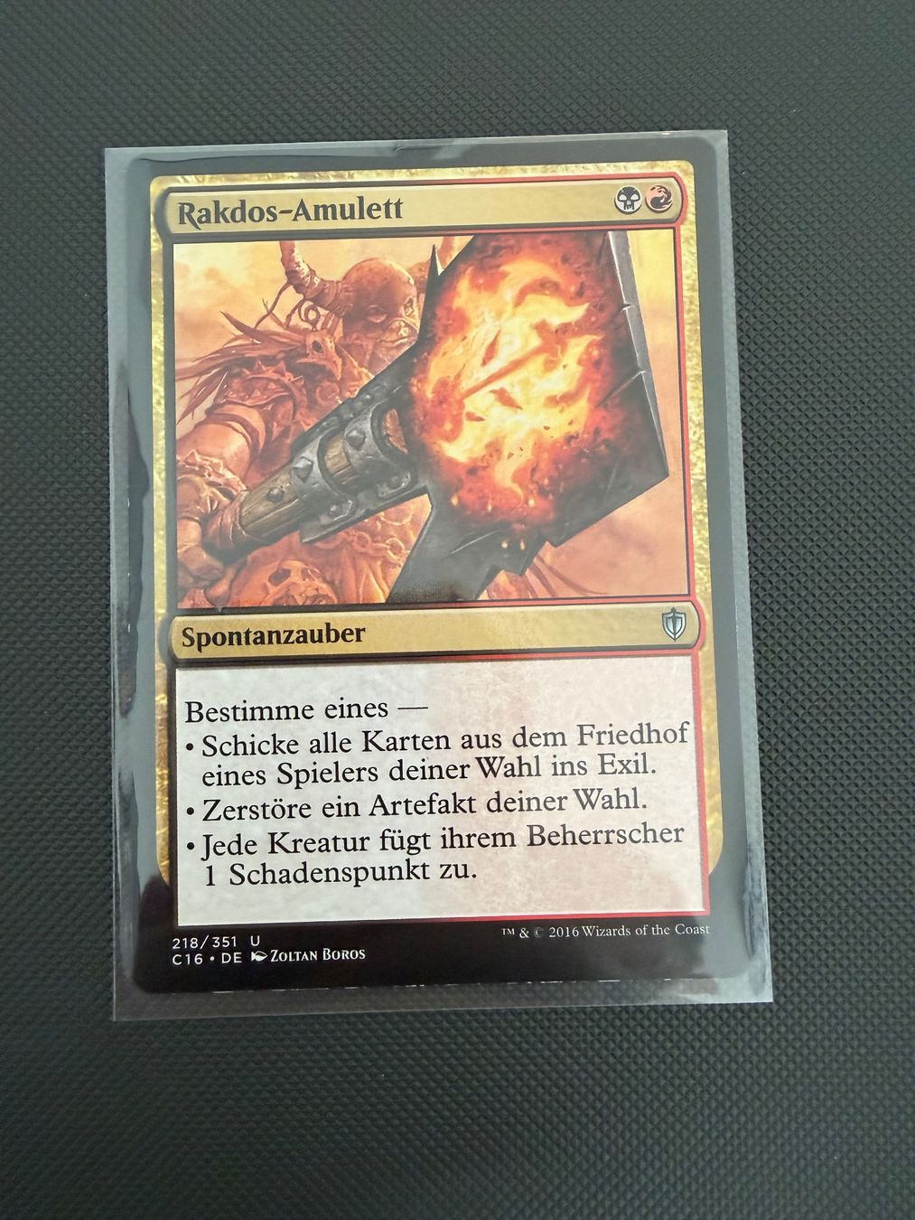 Magic The Gathering Carte collezionabili: Rakdos-Amulett – Usato da Ulisbach venduto da joelsj
