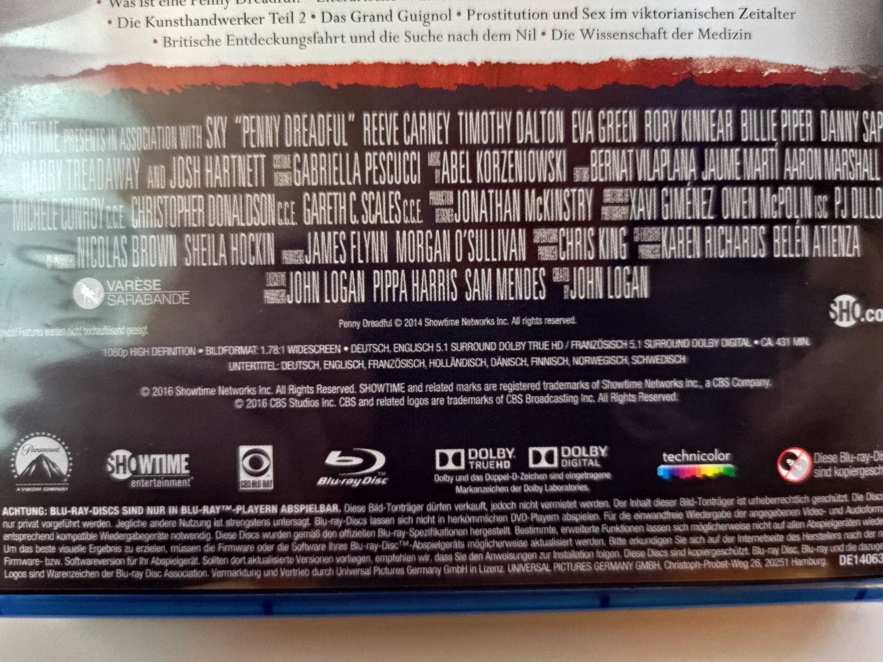 Tutti i DVDs: Penny Dreadful - Staffel 1 (4 Blu-Rays) – Usato da Liestal venduto da Kratzilla 5